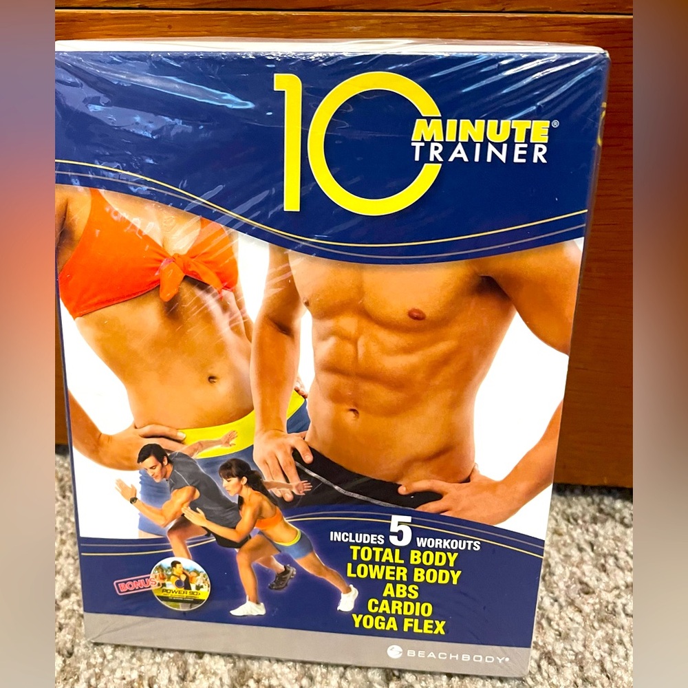 BEACHBODY 10 Minute Trainer 2 DVD Set includes 5 Workouts  NEW WITH TAGS